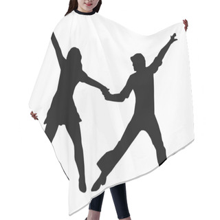Personality  Dancing Couple 70s Hair Cutting Cape