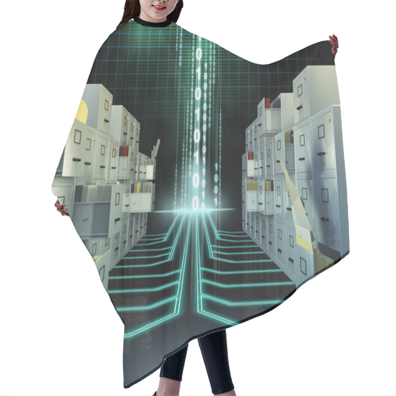 Personality  File System Hair Cutting Cape