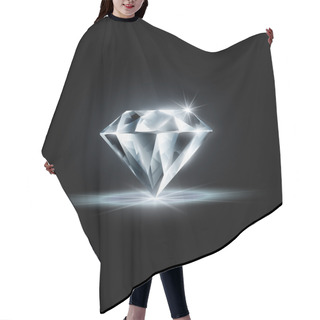 Personality  Diamond Isolated On Black Background Hair Cutting Cape