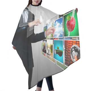 Personality  Reaching Images Streaming Hair Cutting Cape