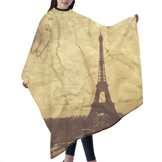 Personality  The Eiffel Tower In Paris, France Hair Cutting Cape