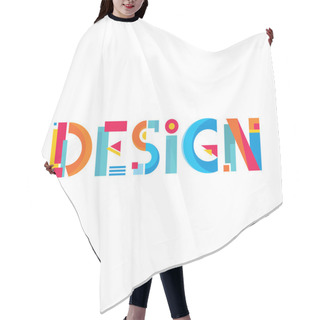 Personality  Design Word Abstract Logo Sign Hair Cutting Cape
