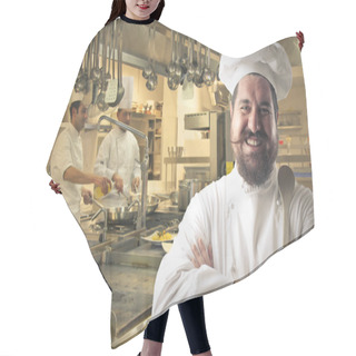 Personality  Cook In A Restaurant Hair Cutting Cape