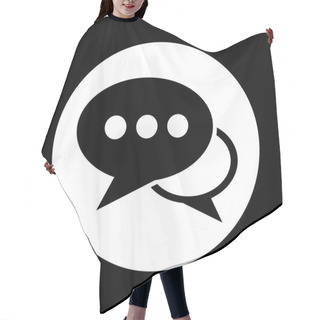 Personality  Speech Bubble Icon Hair Cutting Cape