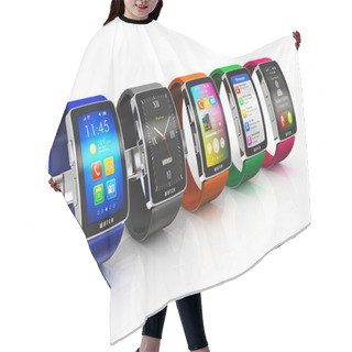 Personality  Collection Of Smart Watches Hair Cutting Cape