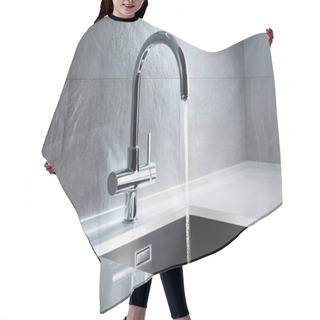 Personality  Kitchen Water Mixer. Water Tap Made Of Chrome Material, Hair Cutting Cape