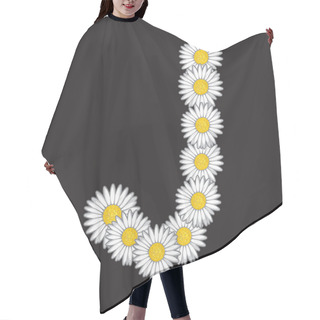 Personality  Daisy Flower Letter Hair Cutting Cape