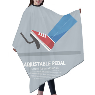 Personality  Adjustable Pedal Vector Illustration Hair Cutting Cape