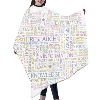 Personality  RESEARCH. Illustration With Different Association Terms. Hair Cutting Cape
