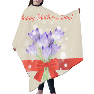 Personality  Happy Mother's Day Vector Hair Cutting Cape
