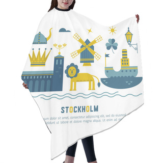 Personality  Stockholm Travel Vector Hair Cutting Cape