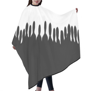 Personality  Audience Silhouette 2 Hair Cutting Cape
