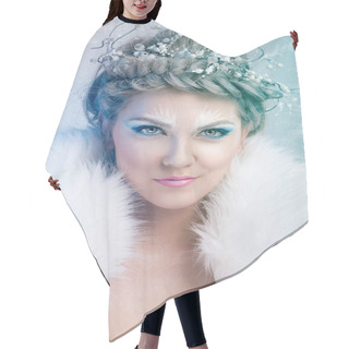 Personality  Glamorous Winter Queen Hair Cutting Cape