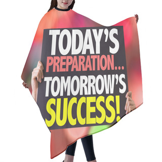 Personality  Today Preparations... Tomorrow's Success! Card Hair Cutting Cape
