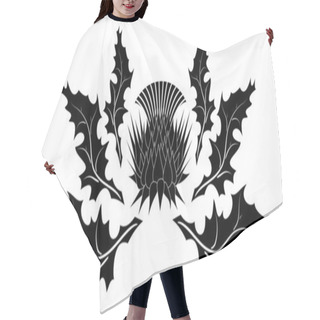 Personality  Thistle Ornament Hair Cutting Cape