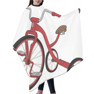 Personality  Children's Red Tricycle Hair Cutting Cape