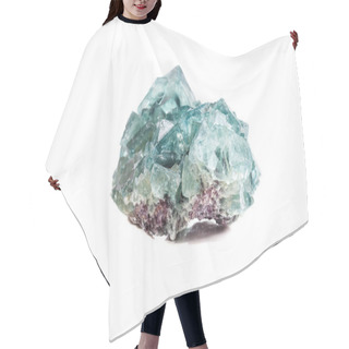 Personality  Macro Mineral Stone Fluorite On A White Background Close-up Hair Cutting Cape
