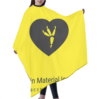 Personality  Bird Print Minimal Bright Yellow Material Icon Hair Cutting Cape