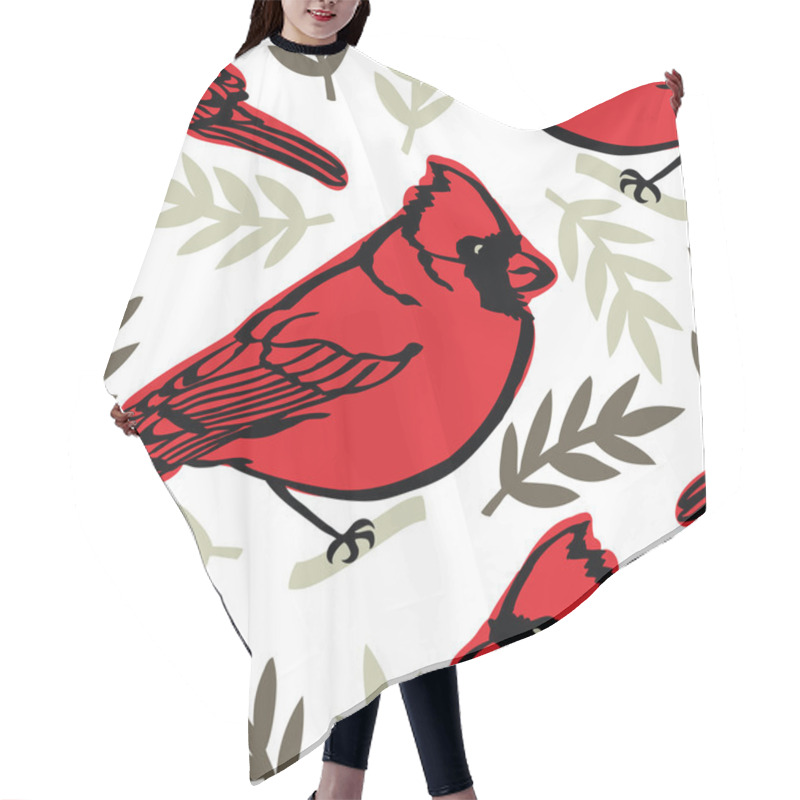 Personality  Birds collection Cardinal background hair cutting cape