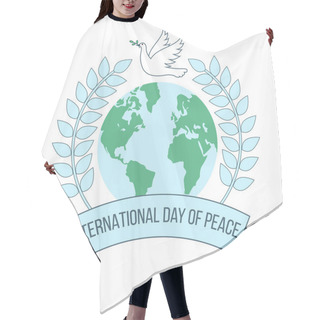 Personality  International Day Of Peace Banner Hair Cutting Cape