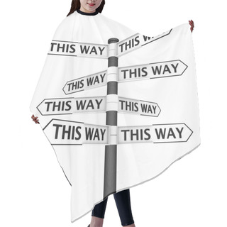 Personality  Choose Your Way Hair Cutting Cape
