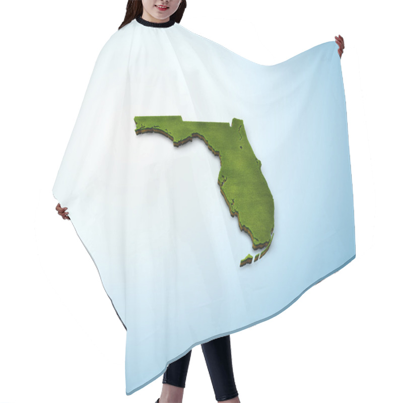 Personality  Florida Map Hair Cutting Cape