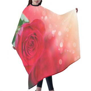 Personality  Rose Flower Hair Cutting Cape