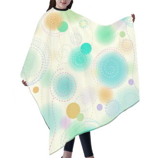 Personality  Background With Circles Hair Cutting Cape