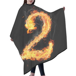 Personality  Fonts, Numbers And Symbols In Fire For Different Purposes Hair Cutting Cape
