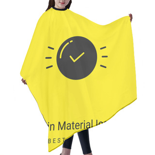 Personality  Approval Minimal Bright Yellow Material Icon Hair Cutting Cape