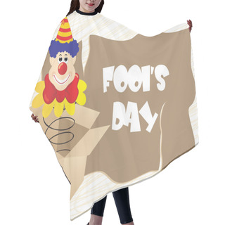 Personality  Illustration For Fools Day Hair Cutting Cape