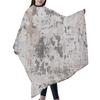 Personality  Concrete Wall Background Hair Cutting Cape