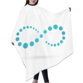 Personality  Infinity Loop Symbol Logo Icon Design Template Hair Cutting Cape