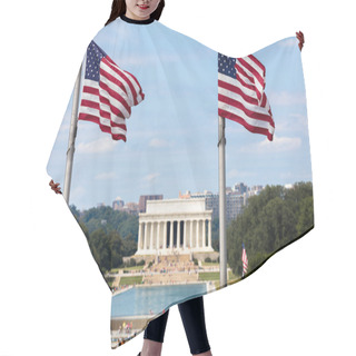 Personality  Lincoln Memorial From The Washington Monument Hair Cutting Cape