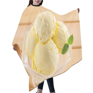 Personality  Ice Cream Made From Fresh And Delicious Milk Hair Cutting Cape