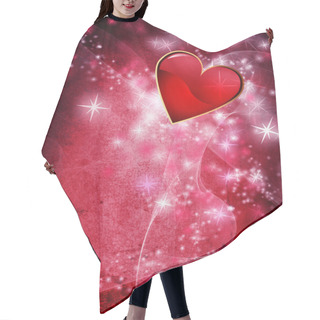 Personality  Valentines Day Background Hair Cutting Cape