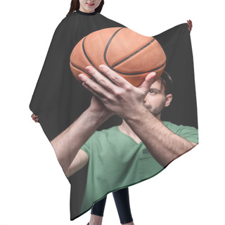 Personality  Man With Basketball Ball Hair Cutting Cape