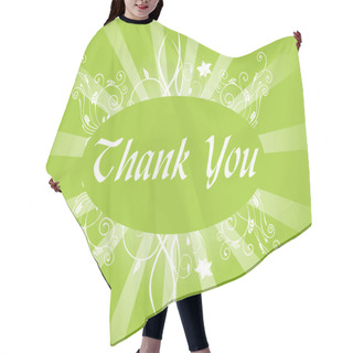 Personality  Floral Background With Gratitude Hair Cutting Cape