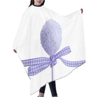 Personality  Sweet Purple Cocunut Cakepop Hair Cutting Cape