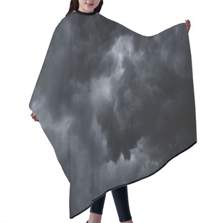 Personality  Stormy Rain Clouds Background Hair Cutting Cape