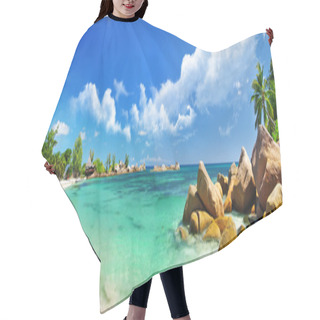 Personality  Tropical Paradise - Seychelles Islands, Panoramic View Hair Cutting Cape