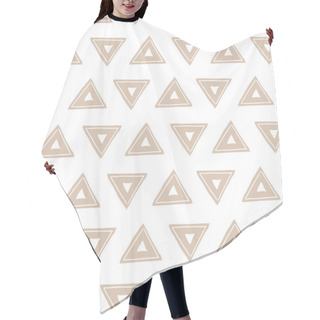 Personality  Seamless Pattern With Triangles Hair Cutting Cape
