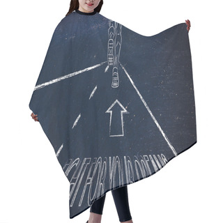 Personality  Man Running On The Road To Fight For Your Dreams Hair Cutting Cape