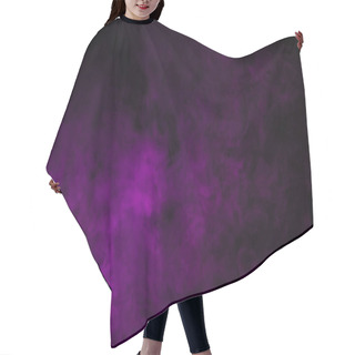 Personality  Abstract Black Background With Violet Smoke  Hair Cutting Cape
