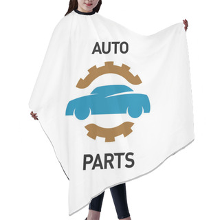 Personality  Auto Parts Logo Template Hair Cutting Cape