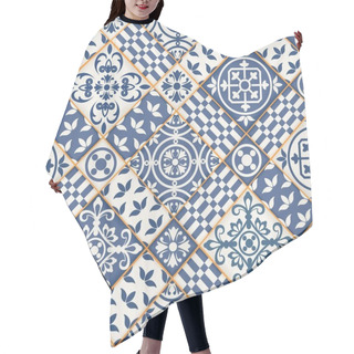 Personality  Gorgeous Seamless Patchwork Pattern Hair Cutting Cape
