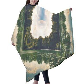 Personality  Bend Lake And Forest Hair Cutting Cape