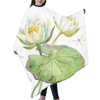 Personality  Watercolor Lotus Flower Hair Cutting Cape