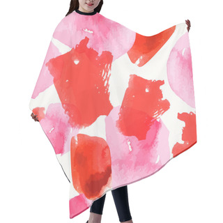 Personality  Watercolor Stains Seamless Pattern Hair Cutting Cape