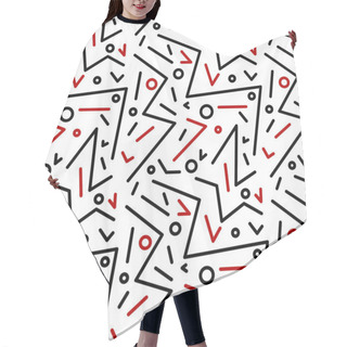 Personality  Seamless Geometric Vintage Pattern Hair Cutting Cape
